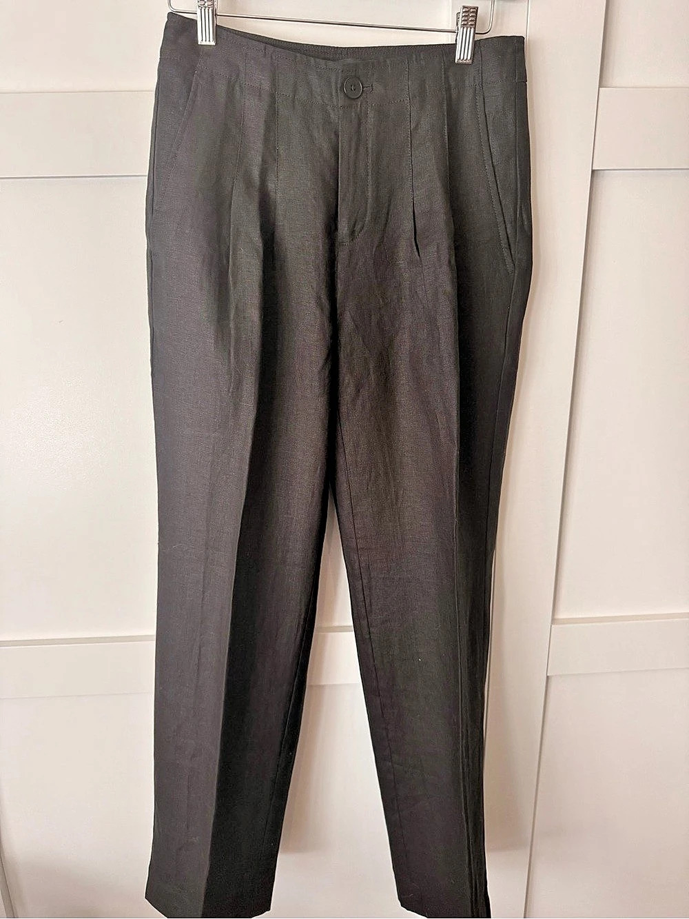 Banana Republic Women's Linen Trousers in Black Size 2 NWT
